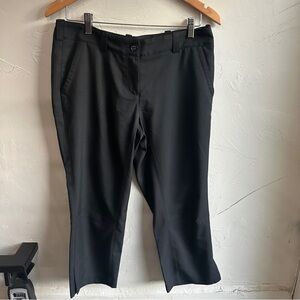 Nike Golf Womens Cropped 23"‎ Inseam Black Pants Size 8 Front and Back Pockets